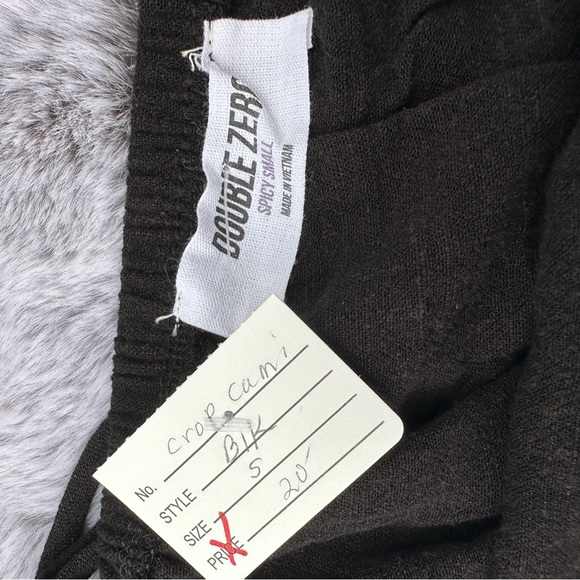 NWT Double Zero Cami Style Tank Top, Black Size Spicy Small - Picture 5 of 8